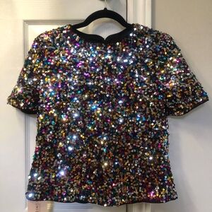 sequin top